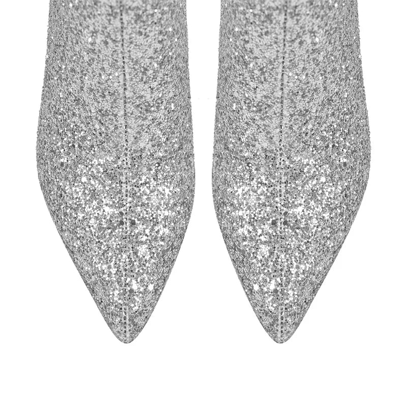 Stiefel Queen Purppur (Silber)