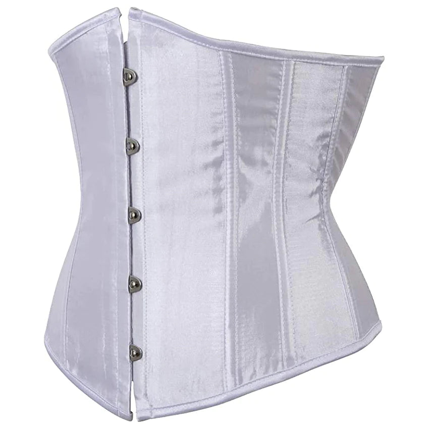 Korsett Drag Satin (Weiß)