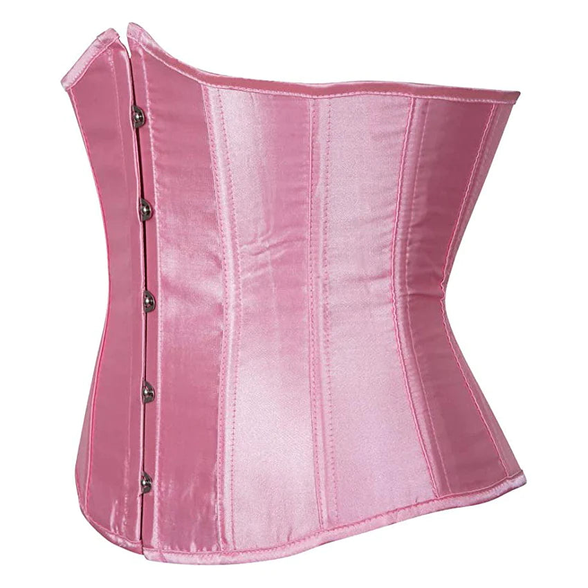 Korsett Drag Satin (Rosa)