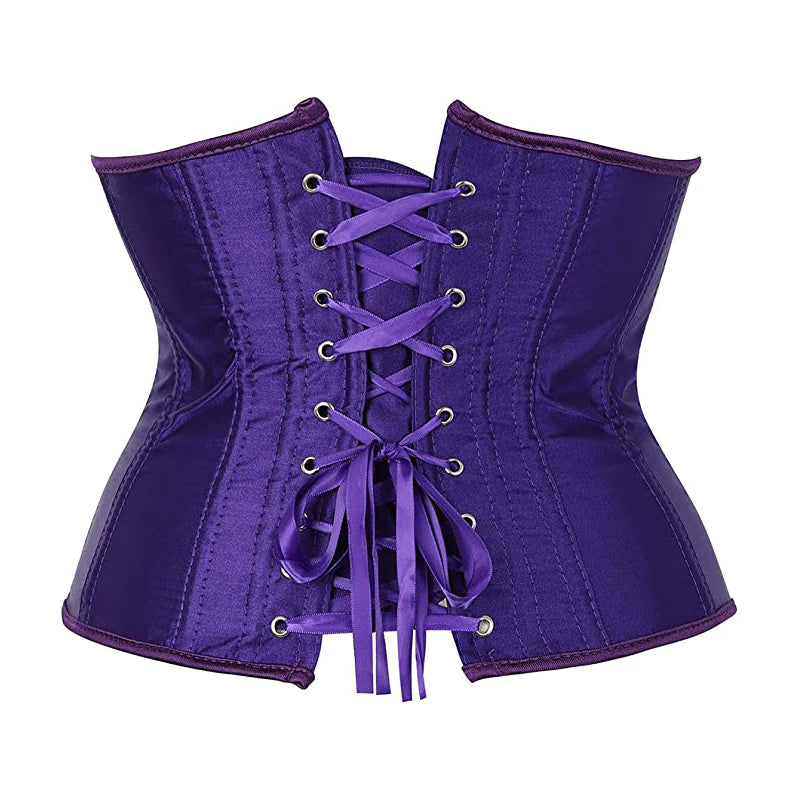 Korsett Drag Satin (Dunkelviolett)