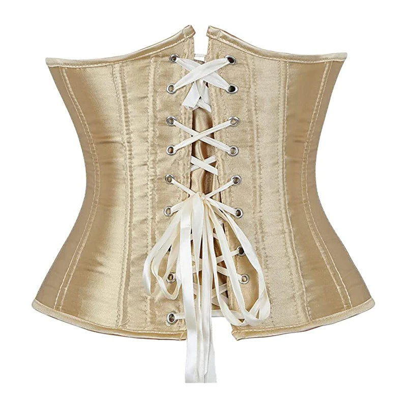 Korsett Drag Satin (Beige)