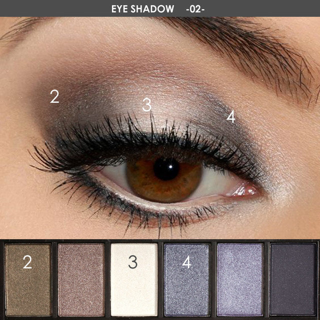 Professionelle Make-up-Palette - Perfekte rauchige Augen (4 Varianten)