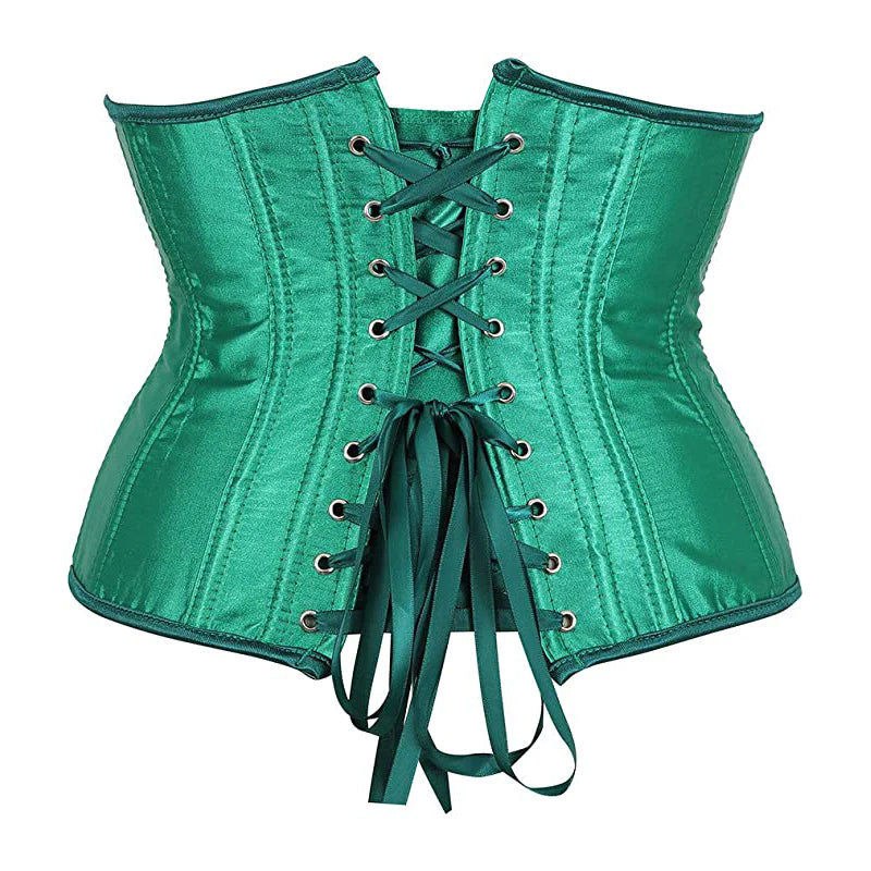 Korsett Drag Satin (Grün)