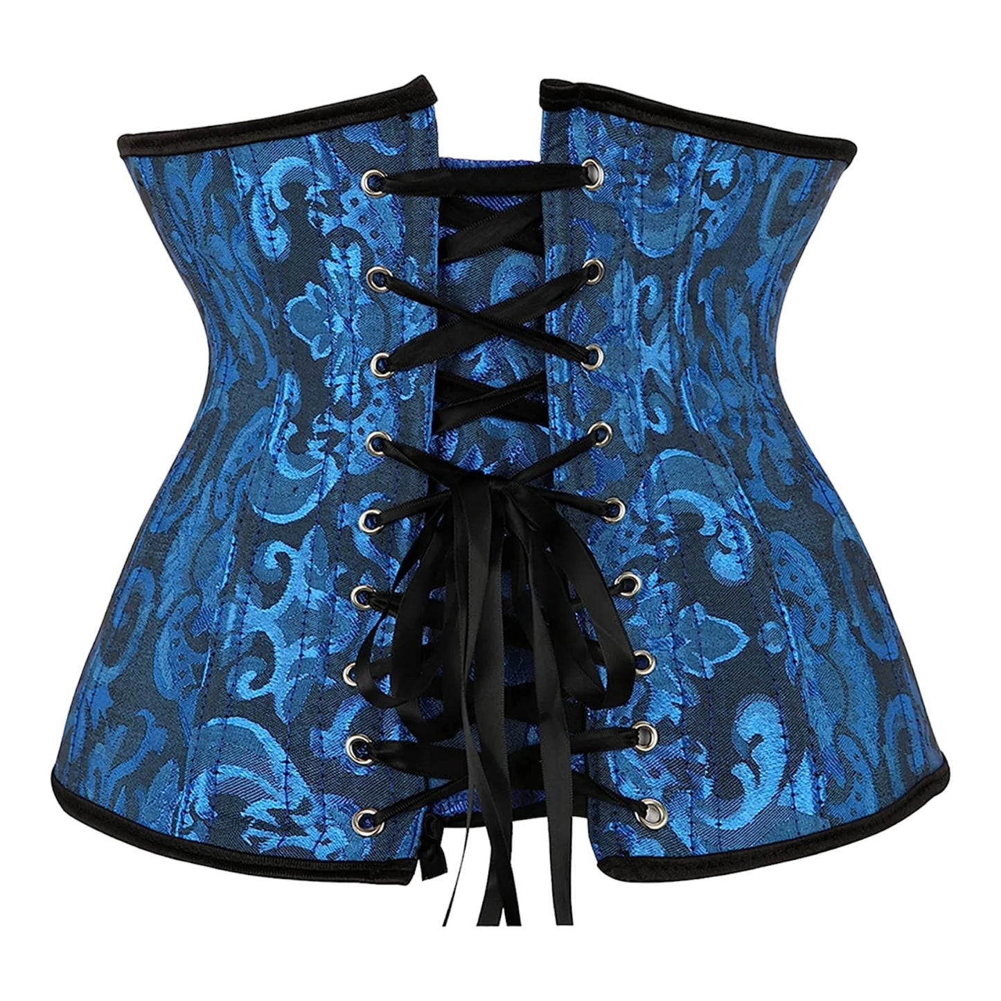 Korsett Drag Spring (Schwarz und Blau)