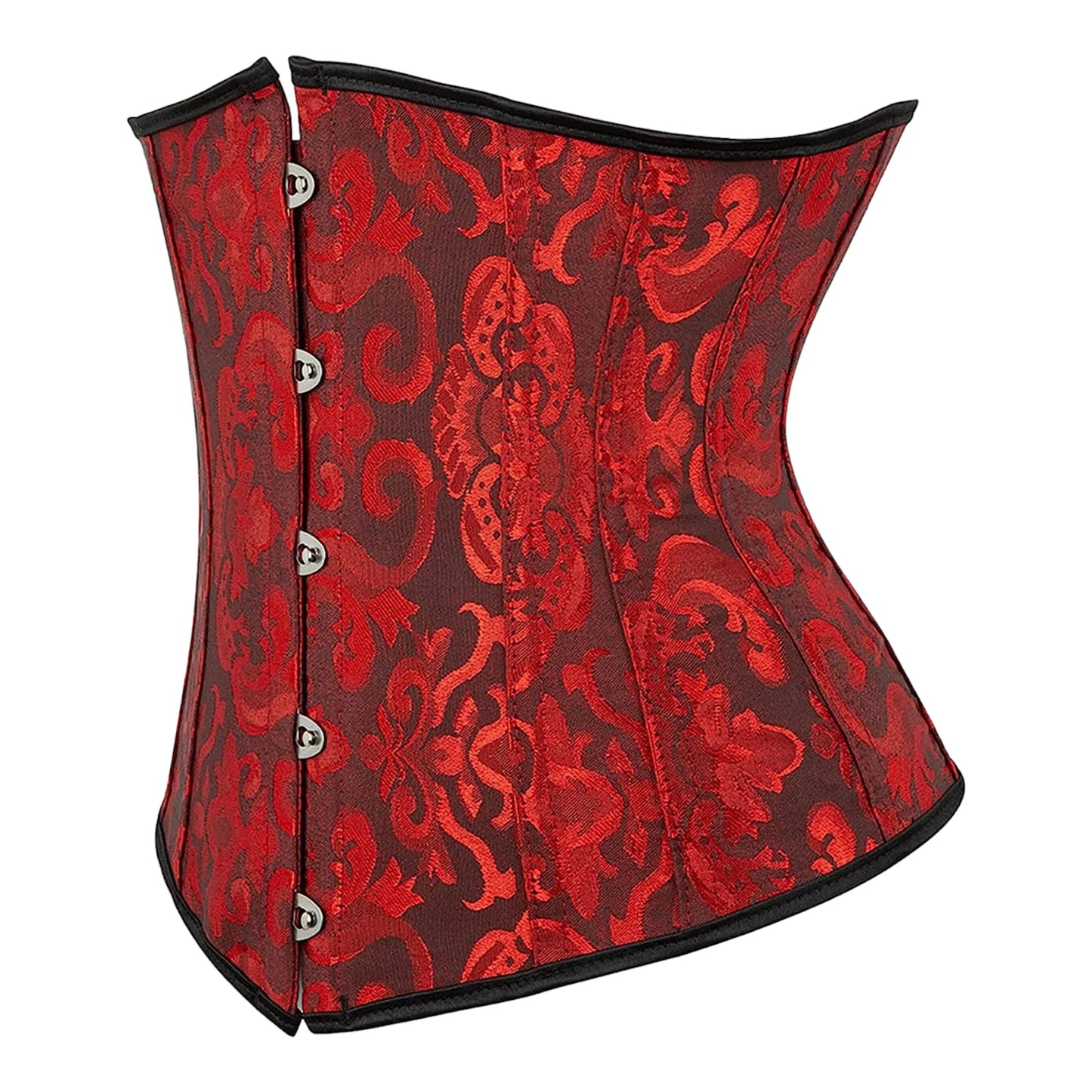 Korsett Drag Spring (Schwarz und Rot)