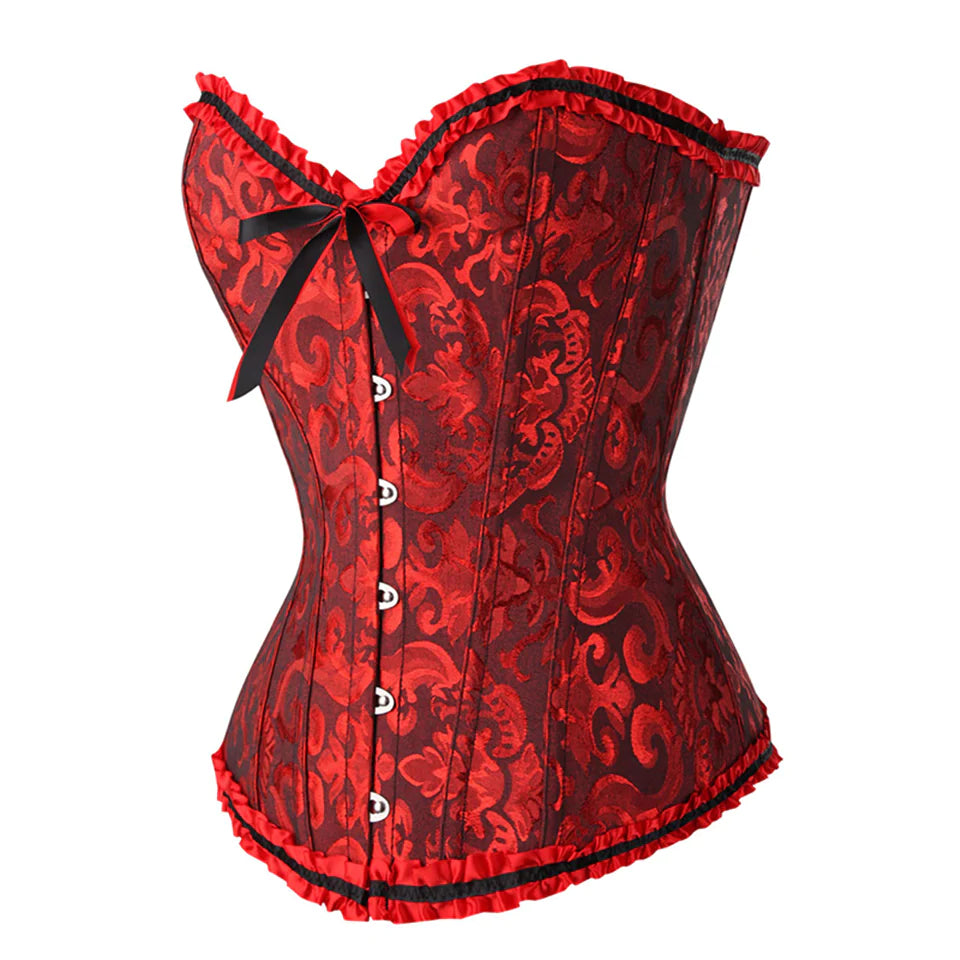 Korsett Drag Fayette (Rot und Schwarz)