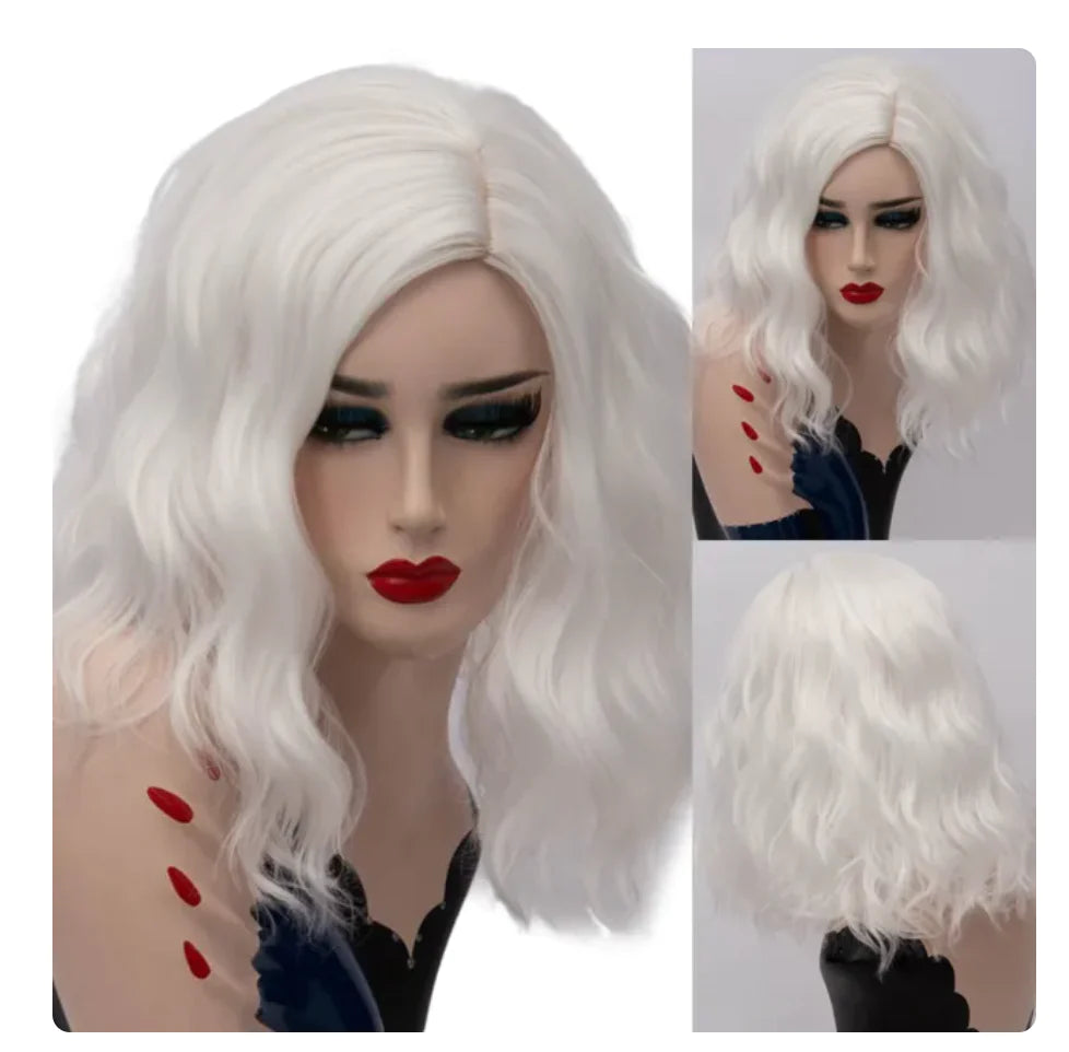 Perücke Queen Sadness (Weiß)