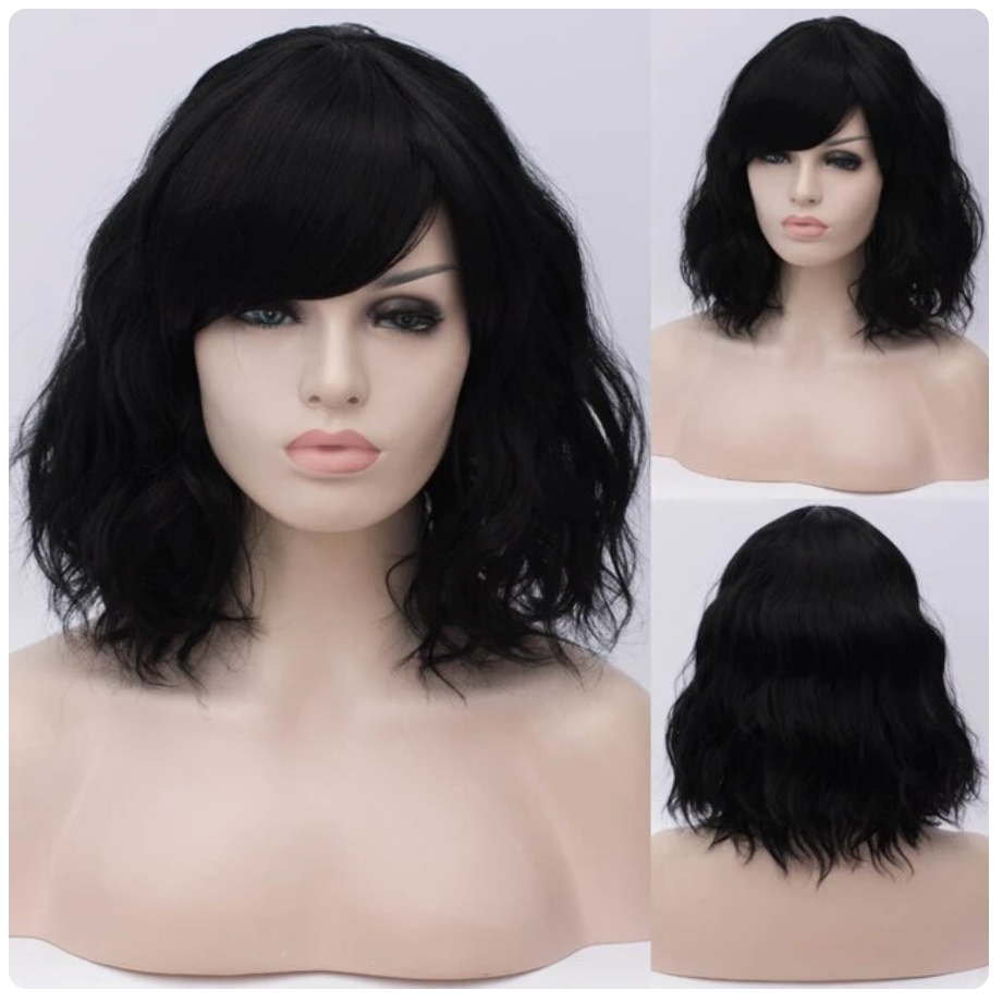 Perücke Queen Gloria (Schwarz)