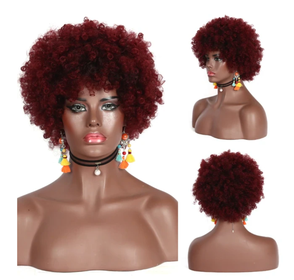 Perücke Queen Mola (Aubergine)