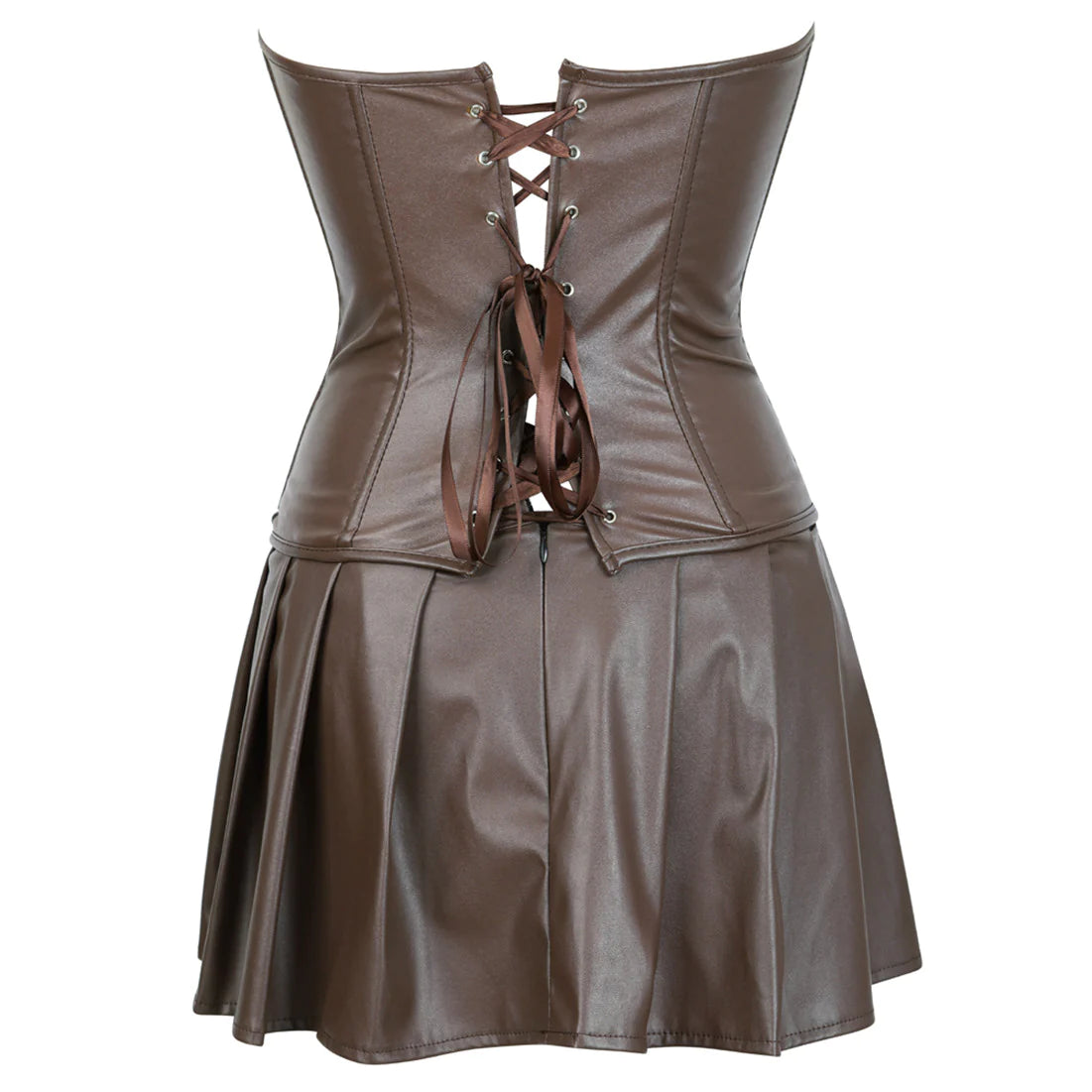 Korsettkleid Drag Morticia (Braun)