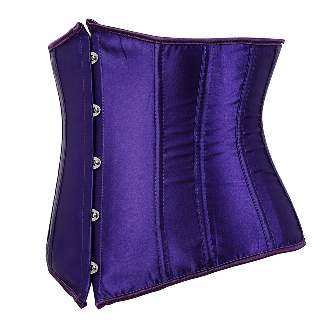 Korsett Drag Satin (Dunkelviolett)