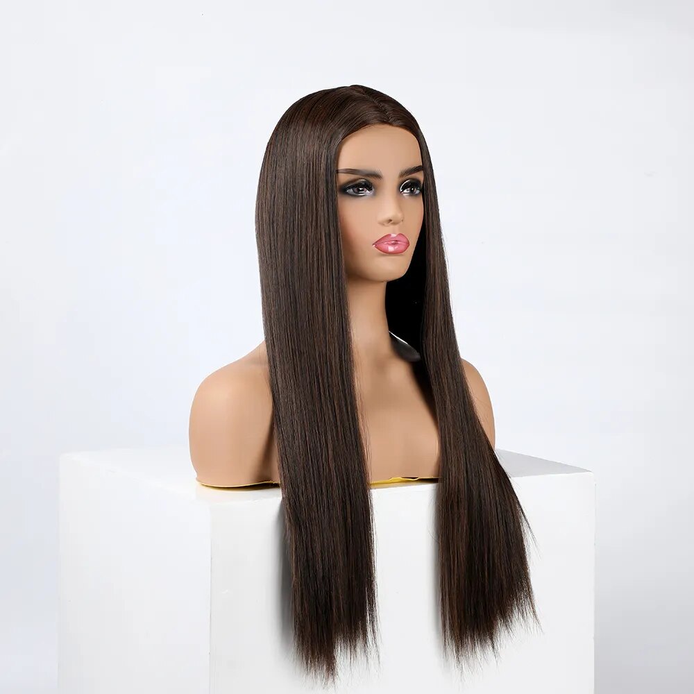 Perücke Queen Wiebke (Braun)