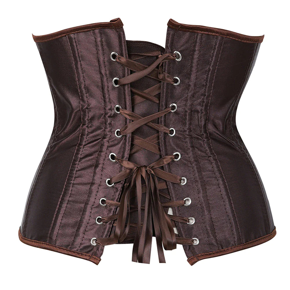 Korsett Drag Satin (Braun)