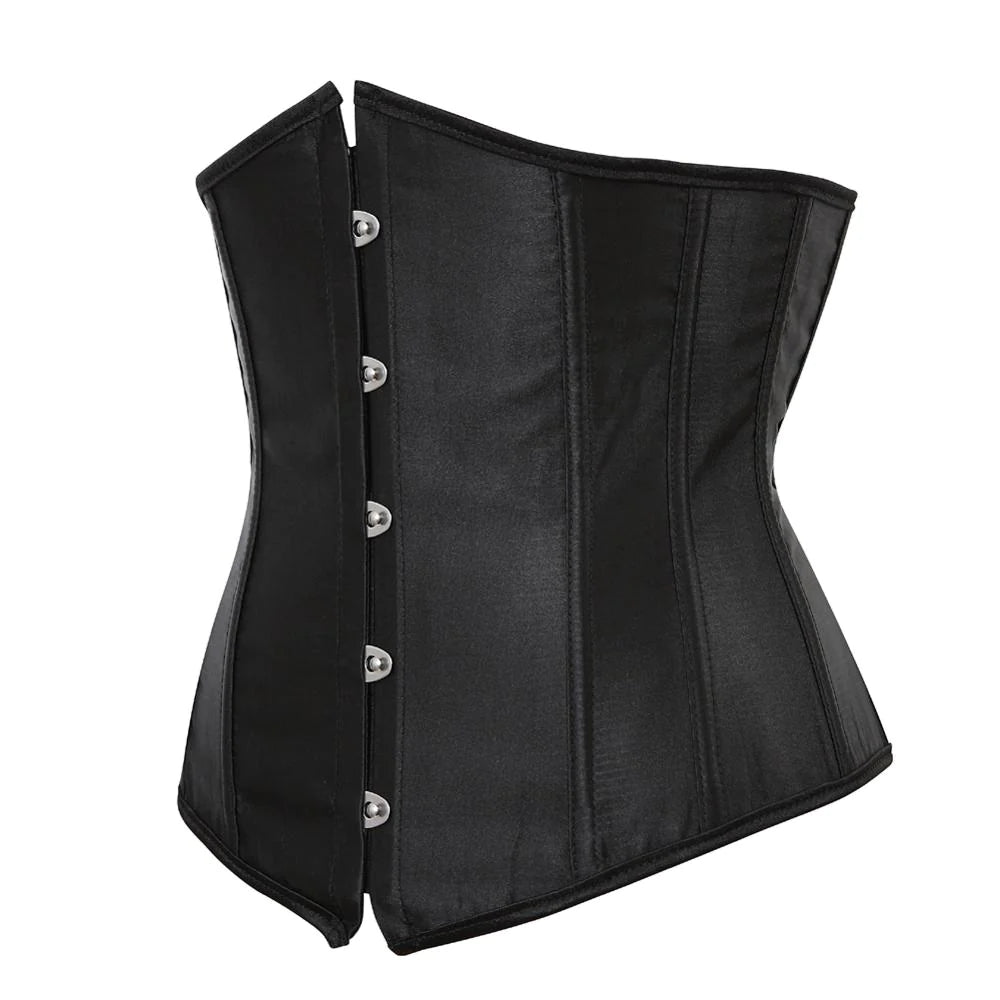 Korsett Drag Satin (Schwarz)