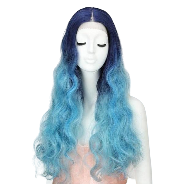 Perücke Drag Midas (Blau)