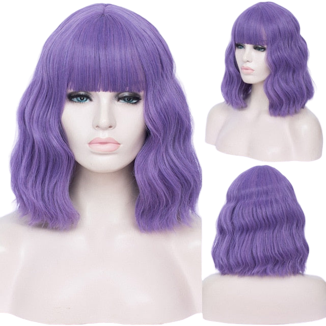 Perücke Queen Cleo (Lila)