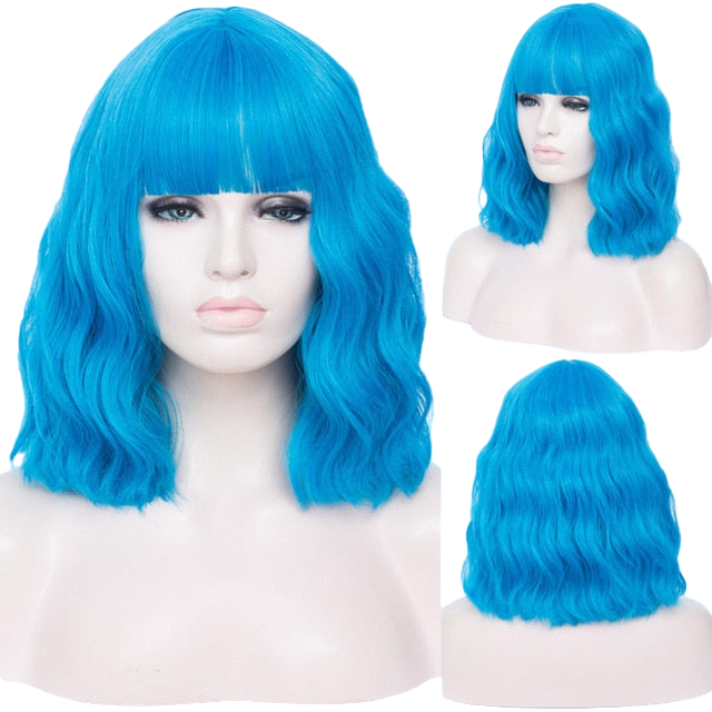 Perücke Queen Cleo (Himmelblau)