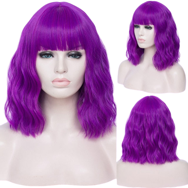 Perücke Queen Cleo (Purpurrot)