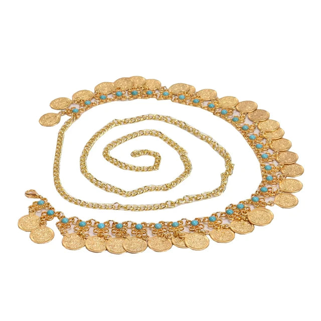 Gürtel Queen Coins (Gold)