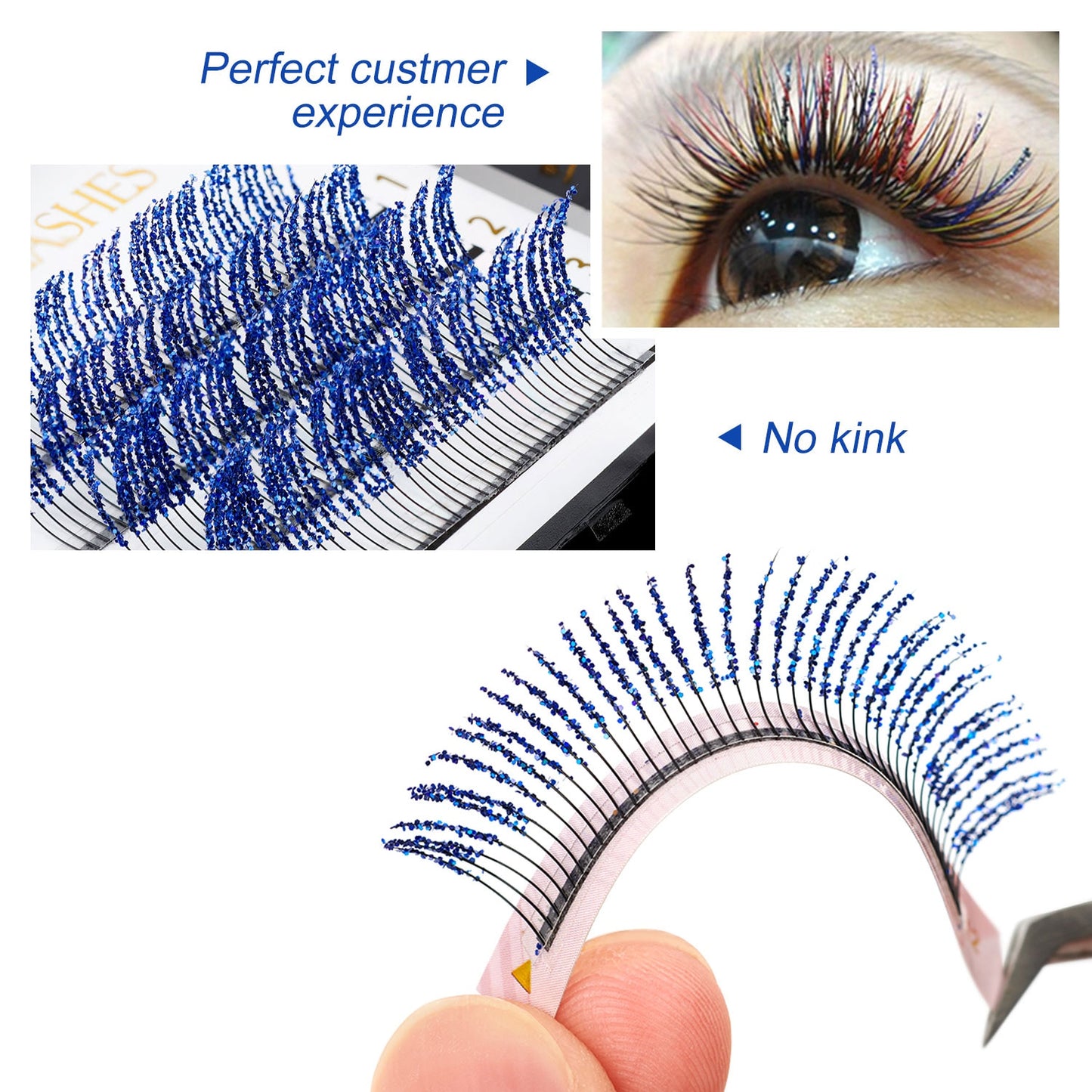 Künstliche Wimpern Queen Missandra (6 Farben)