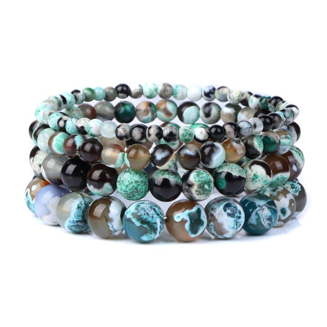 Armband Queen Feuer Achat (Grün)