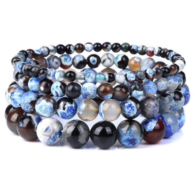 Armband Queen Feuer Achat (Blau)