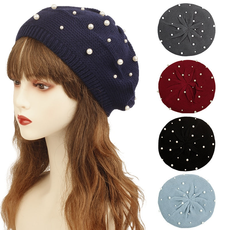 Baskenmütze Queen Milan (Navy blau)