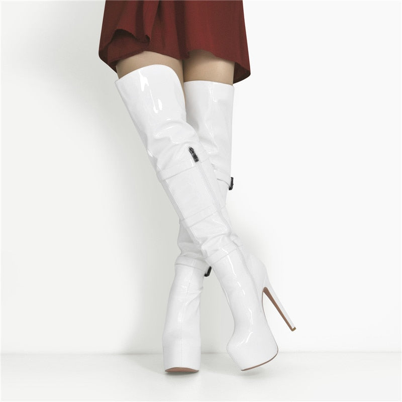 Stiefel Queen Khasyan (Weiß)