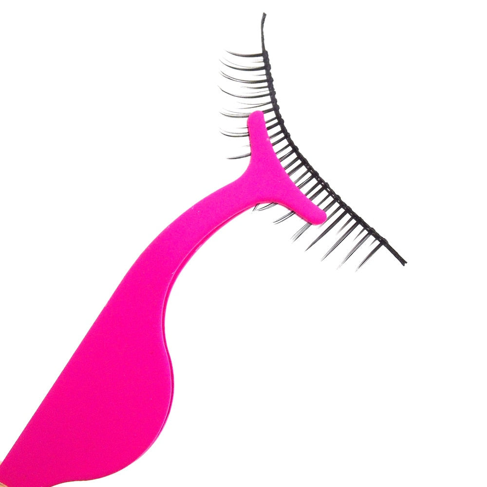 Pinzette für Falsche Wimpern (Fuchsie)