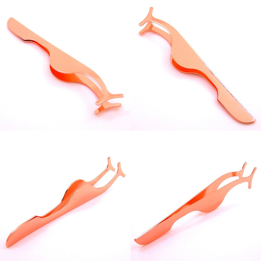 Pinzette für Falsche Wimpern (Roségold)