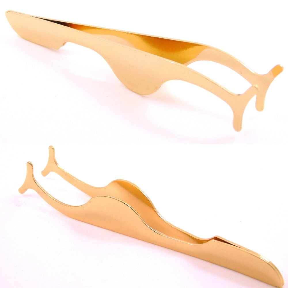 Pinzette für Falsche Wimpern (Gold)