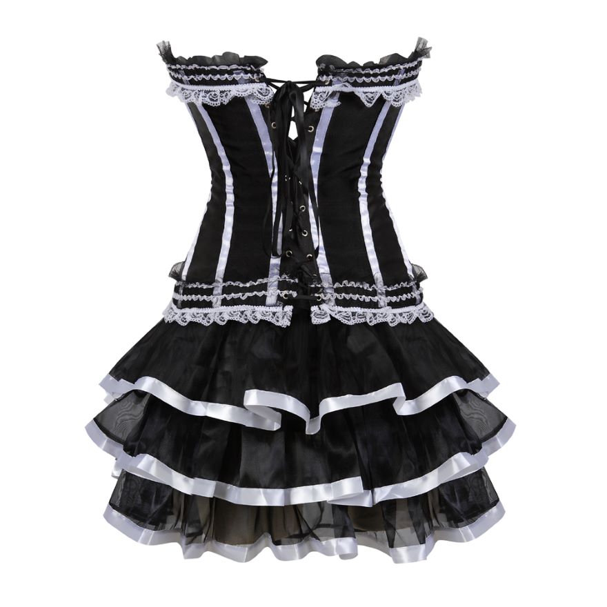 Korsettkleid Drag Timon (Weiß)