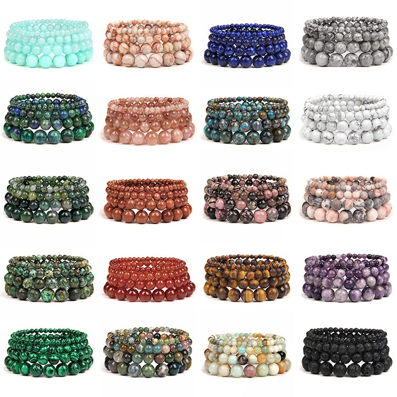 Armband Queen Feuer Achat (Blau)