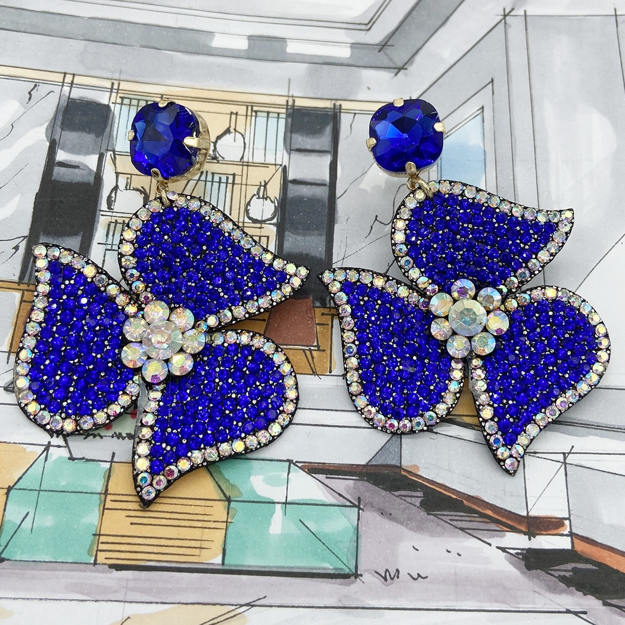 Ohrstecker Queen Spyra (4 Farben)