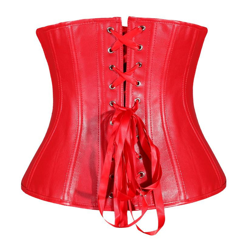 Korsett Drag Rubber (Rot)