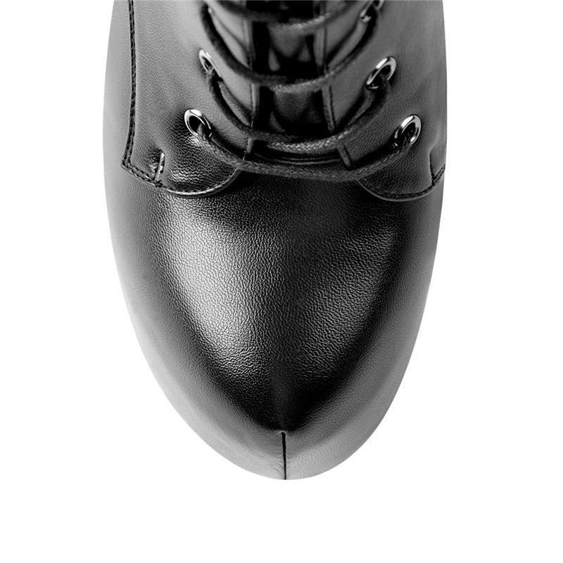 Stiefel Queen Morbius (Schwarzes Wildleder)