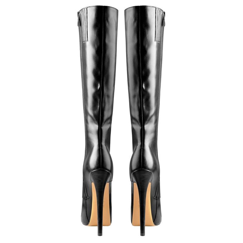 Stiefel Queen Morbius (Schwarzes Wildleder)