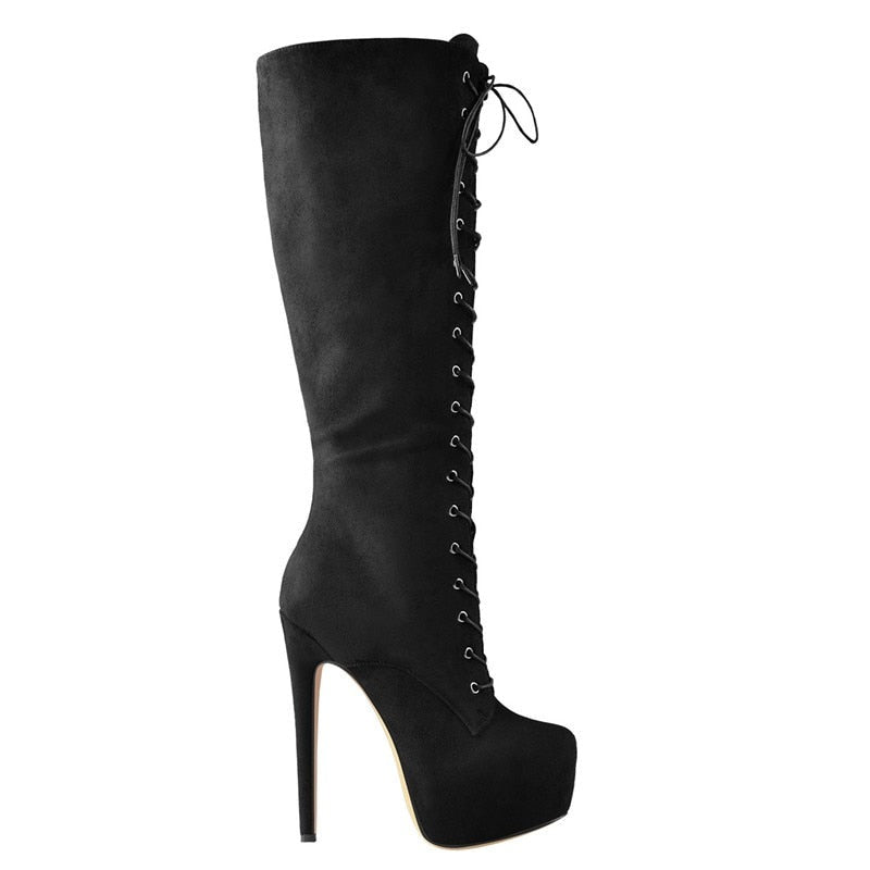 Stiefel Queen Morbius (Mattschwarz)