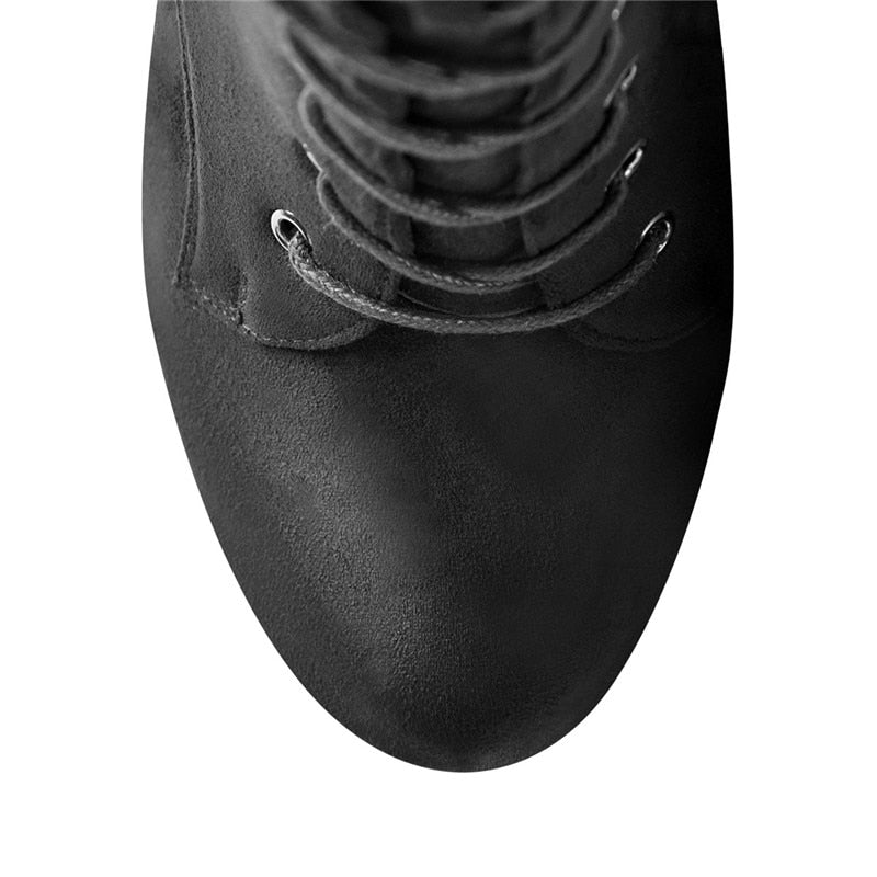 Stiefel Queen Morbius (Mattschwarz)