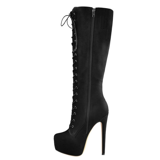 Stiefel Queen Morbius (Mattschwarz)