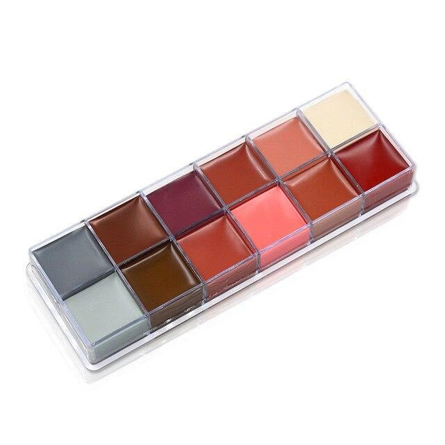 Set mit 6 Pinseln + 12 Farben Ölkörperfarbe (2 Varianten)