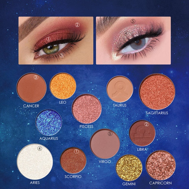 Lidschatten-Palette Constellations (12 Farben)