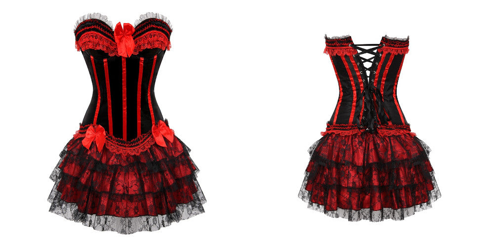 Korsettkleid Drag Michelle (Rot)