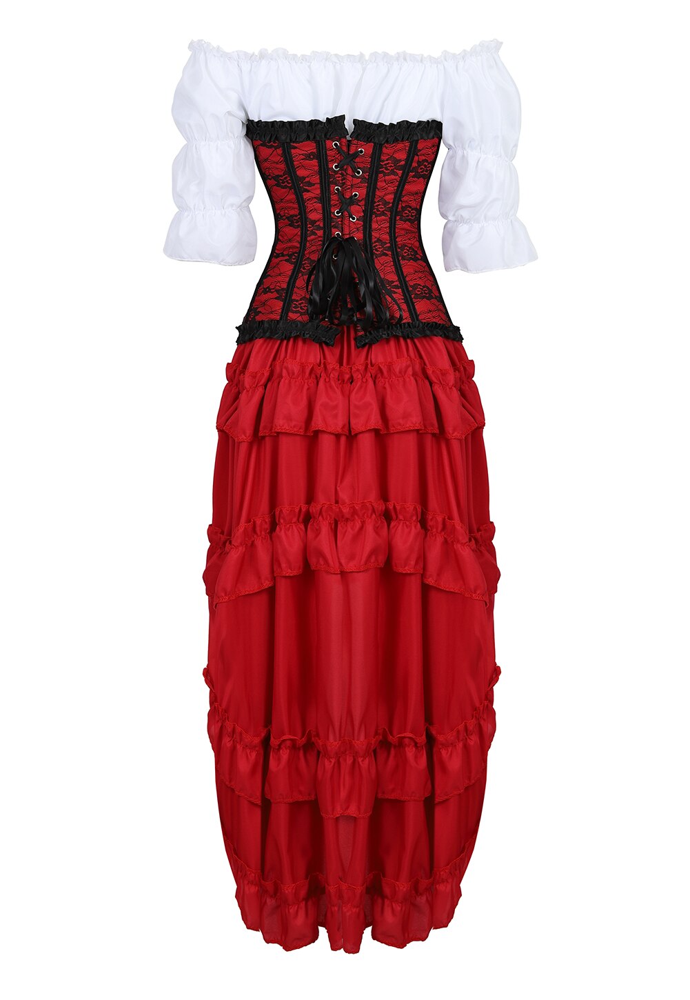 Korsettkleid Drag Courtesan (Rot)