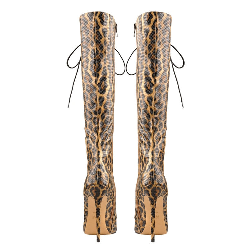 Stiefel Queen Khan (Leopard)