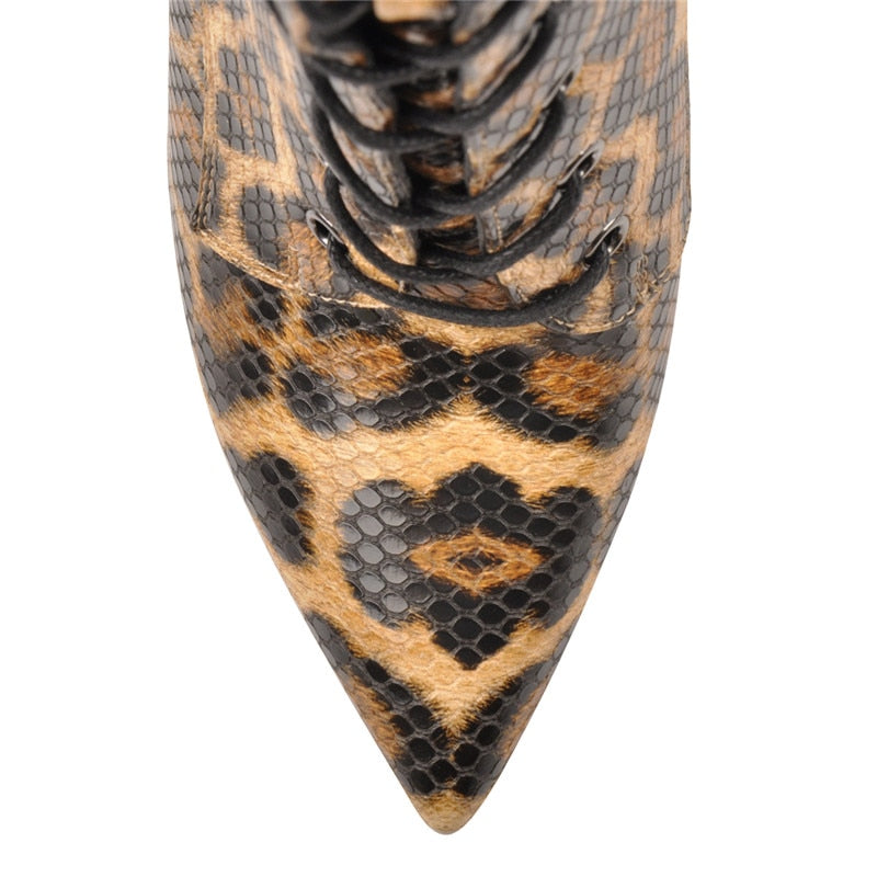 Stiefel Queen Khan (Leopard)