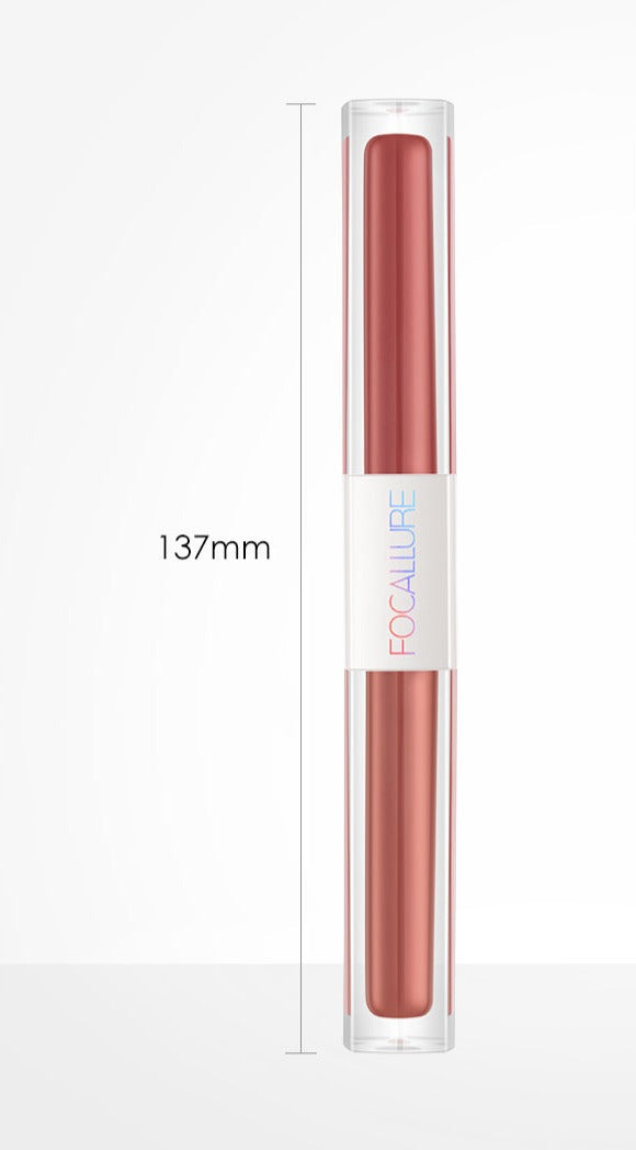 Professioneller Matter Lipgloss 2 in 1 (7 Farben)
