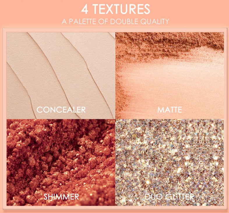 Professionelle Lidschattenpalette 10 Farben (3 Varianten)