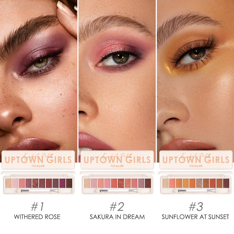 Professionelle Lidschattenpalette 10 Farben (3 Varianten)