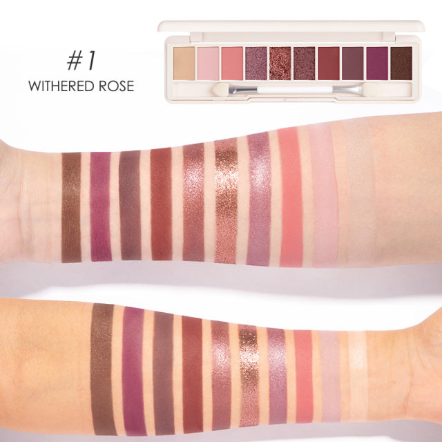 Professionelle Lidschattenpalette 10 Farben (3 Varianten)
